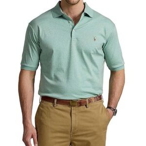 Polo Ralph Lauren Classic Fit Soft Cotton Seafoam Pony Polo Shirt- Big & Tall